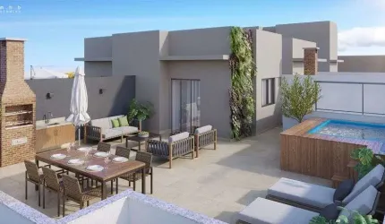 cobertura Duplex a venda possui 112 m2 com 2 quartos sendo 1 suíte