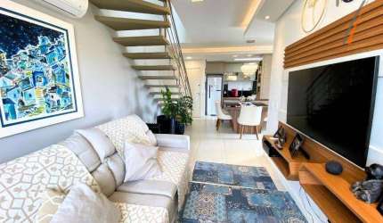 Cobertura com 3 dormitórios à venda, 90 m² por R$ 1.300.000,00 - Coqueiros - Florianópolis/SC