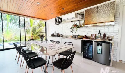 Exclusiva casa no Alphaville Natal - Casa  com 5suítes, toda projetada, 4Vagas