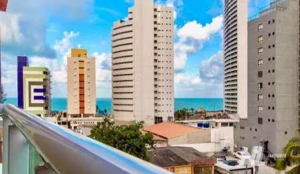 Flat com 1 vista mar à venda, 38 m² por R$ 320.000 - Ponta Negra - Natal/RN
