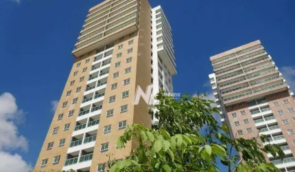 Apartamento com 2 dormitórios para alugar, 55 m² por R$ 2.331,00/mês - Capim Macio - Natal/RN