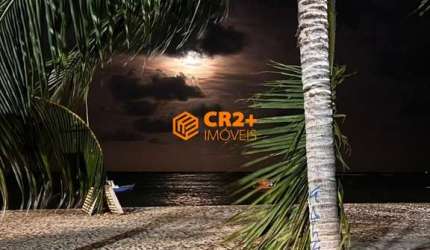 Apartamento pé na areia de Cadeias com 107m² -3 quartos e  lazer