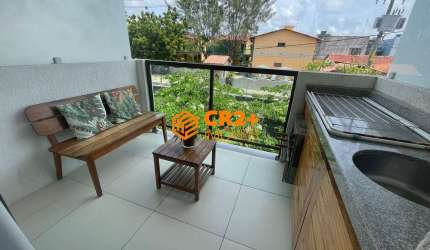 Vendo Flat 32m² em Porto de Galinhas MOBILIADO com Varanda gourmet