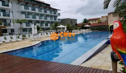 Vendo Flat 32m² em Porto de Galinhas MOBILIADO com Varanda gourmet