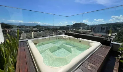 Cobertura com 130,54m² mobiliada à venda no bairro Santo Antônio em Joinville