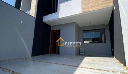 Sobrado com 3 dormitórios à venda, 119 m² por R$ 630.000,00 - Iririú - Joinville/SC