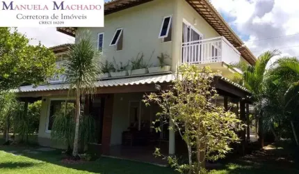 Casa em condomínio fechado com 5 quartos à venda na Avenida praia de Itacimirim, Monte Gordo, Camaçari por R$ 3.100.000