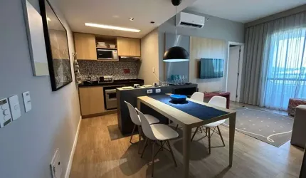 Apartamento Mobiliado para Locação em Salvador, Caminho das Árvores, 1 dormitório, 1 suíte, 1 banheiro, 1 vaga