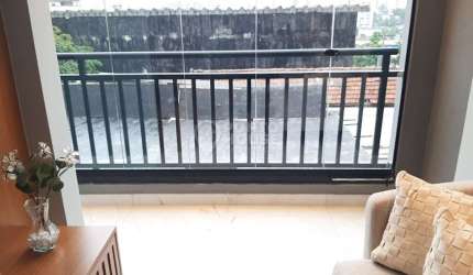Apartamento à venda de 37m² com 1 dormitório e sacada na Saúde