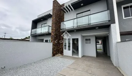 Sobrado novo 3 quartos com espaço de terreno
