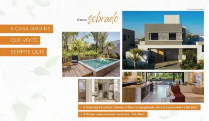 Ágio Agio Sobrado Jardins Lyon Casa em Condomínio com 4 Quarto(s) e 4 banheiro(s) à Venda, 200.86 por R$ 1.345.000 no setor Conjunto Residencial Storil TA16947