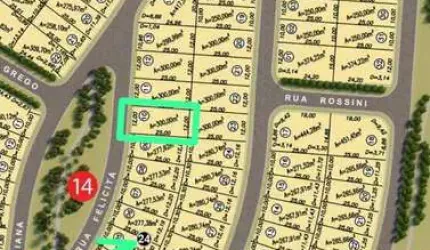 Vendo lote Jardins Parma FGR, 300 m2, Rua felicitá  Lote à Venda, 300 por R$ 279.000 no setor Residencial Marília TA22327