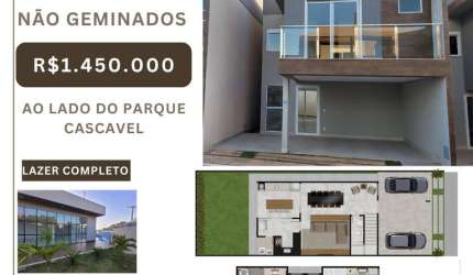 ATLANTIC DI LOURENZO Sobrado com 3 Quarto(s) e 4 banheiro(s) à Venda, 191 por R$ 1.450.000 no setor Jardim Atlântico VN22977