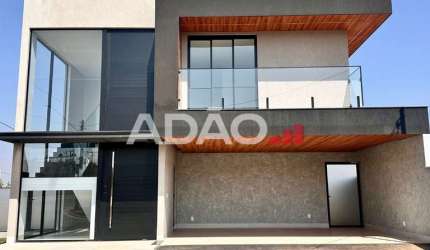 Sobrado de Luxo no Jardins Capri  Casa em Condomínio com 4 Quarto(s) e 5 banheiro(s) à Venda, 302 por R$ 2.280.000 no setor Jardins Capri AD23266