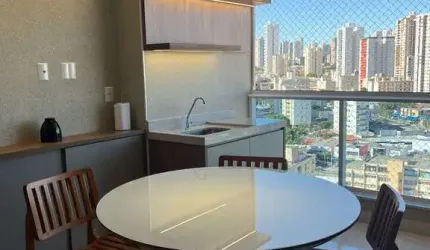 Apartamento com 3 suítes mobiliado e decorado a 350 metros do Lago das Rosas Apartamento com 3 Quarto(s) e 4 banheiro(s) à Venda, 87 por R$ 880.000 no setor Setor Coimbra IN25799