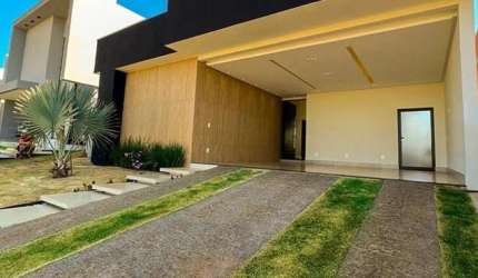 Casa Térrea 3 suítes- Condominio  Terras Alpha  Casa em Condomínio com 3 Quarto(s) e 5 banheiro(s) à Venda, 190 por R$ 1.105.000 no setor Condomínio Terras Alpha Anápolis ST26836