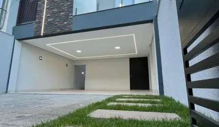 Sobrado novo com 3 suítes e piscina no Jardim Atlântico! Casa de Rua com 3 Quarto(s) e 5 banheiro(s) à Venda, 215 por R$ 980.000 no setor Jardim Atlântico AU27195