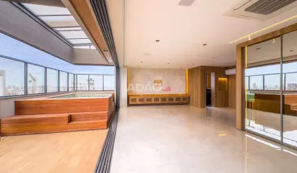 COBERTURA 4 SUÍTES / 324m² COM PISCINA E CHURRASQUEIRA A CARVÃO NA VARANDA - SETOR MARISTA  Cobertura com 4 Quarto(s) e 6 banheiro(s) à Venda, 324 por R$ 6.000.000 no setor Setor Marista AD27964