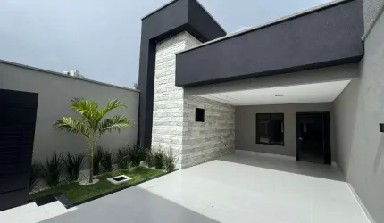 Casa 3 suítes no Jardim Atlantico Acabamento Premium Casa de Rua com 3 Quarto(s) e 4 banheiro(s) à Venda, 155 por R$ 830.000 no setor Jardim Atlântico FL28591