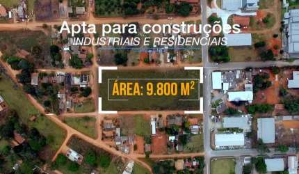Grande Área em Aparecida de Goiânia  Área / Terreno à Venda, 9800 por R$ 3.920.000 no setor Jardim Eldorado AD30803