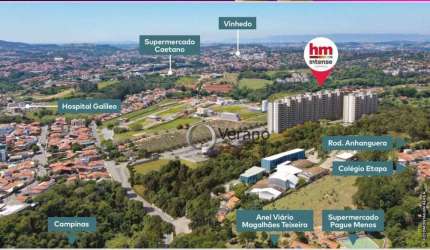 Apartamento com 2 dormitórios à venda, 53 m² por R$ 335.000,00 - Vila Pagano - Valinhos/SP