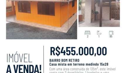 Casa Mista em Bom Retiro, Joinville/SC