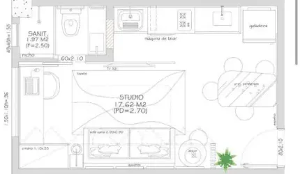 Studio com 1 dormitório à venda, 20 m² por R$ 280.000,00 - Buraquinho - Lauro de Freitas/BA