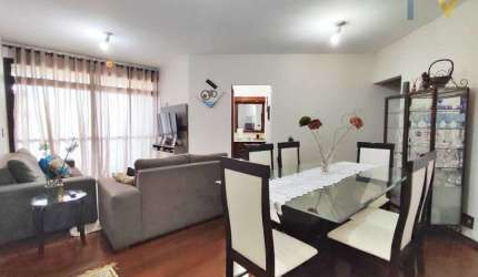 APARTAMENTO A VENDA NO ED. VILLA LOBOS, 109M² C/ 4 QUARTOS (1 SUÍTE C/ CLOSET), 2 VGS GARAGEM COBERTAS, MÓVEIS PLANEJADOS, ÓTIMA LOCALIZAÇÃO.