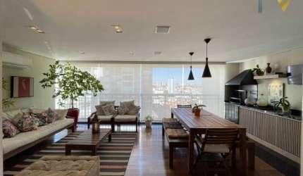 Apartamento de alto padrão com 163m², 3 suítes na Vila Arens - Art'e Prime Residence. Móveis planejados, varanda gourmet, 2 vagas. Imperdível!