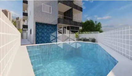 OPORTUNIDADE!!!  APTO. 02 DORMS. SACADA, ELEVADOR, VAGA COBERTA, LAZER COMPLETO. VL. MIRIM, PRAIA GRANDE SP.
