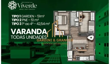 Residencial Viverde - APARTAMENTO EM CONSTRUÇÃO NO BAIRRO ALTO IPIRANGA EM MOGI DAS CRUZES.