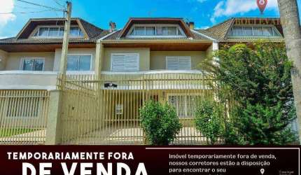 Sobrado triplex mobiliado, com 4 dormitórios à venda, 196 m² por R$ 949.000 - Água Verde - Curitiba/PR