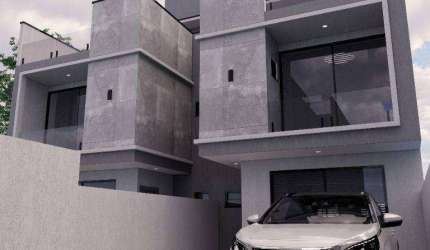 Sobrados novos com 3 dormitórios à venda, 153 m² por R$ 790.000 - Uberaba - Curitiba/PR