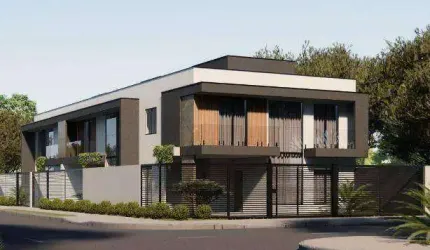 Sobrado novo de frente para a rua com 3 dormitórios à venda, 155 m² por R$ 960.000 - Cidade Jardim - São José dos Pinhais/PR