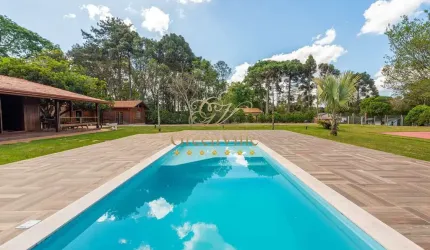 Campo Largo 30km Parque Barigui, 29.000m², casa madeira de lei, piscina, à venda, Miqueleto, Fazend