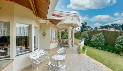 Barigui, Casa Neoclássica, poço elevador, 4 quartos, 10 vagas, terreno privativo 2.739,73m²à venda,