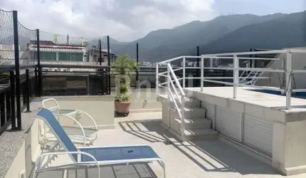 SENSACIONAL COBERTURA DUPLEX DE 324m2, 4 QUARTOS, 2 SUITE, 2 VAGAS, NA LAGOA - RIO DE JANEIRO - RJ