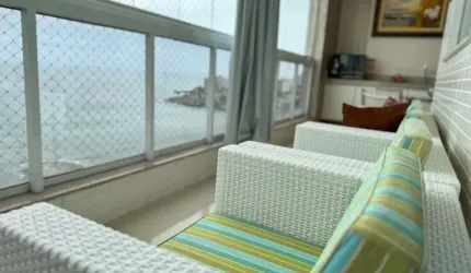 Apartamento Frente-Mar 3 quartos c/2 suítes - Praia do Morro. Guarapari codigo: 79827