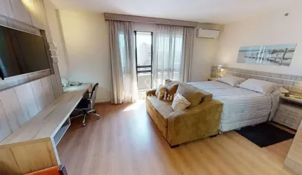 Flat disponível para locação no Radisson Blu São Paulo em Pinheiros, com 32m², 1 dormitório e 1 vaga