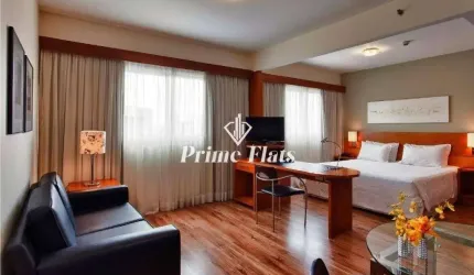 Flat disponível para venda no Paraíso Suites by Charlie, com 34m², 1 dormitório e 1 vaga de garagem