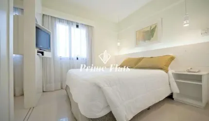 Flat disponível para venda no Ninety Hotel, com 33m², 1 dormitório e 1 vaga de garagem