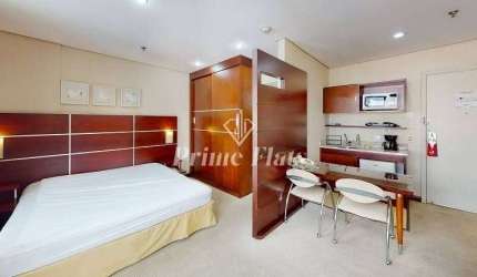 Flat disponível para venda no Transamérica Executive Chácara Santo Antônio, com 28m², 1 dormitório e 1 vaga