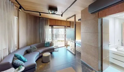 Flat disponível para locação no Cyrela by Pininfarina, com 49m², 1 dormitório e 2 vagas de garagem