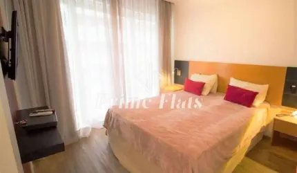 Flat disponível para venda no Condomínio do Edifício Stella Vega no Jardins, com 31m², 1 dormitório e 1 vaga