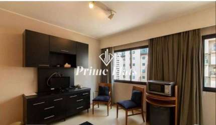 Flat disponível para venda no Hotel Slaviero Essential São Paulo Moema, com 26m², 1 dormitório e 1 vaga