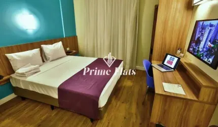 Flat disponível para venda no Go Inn Campinas, com 40m², 1 dormitório e 1 vaga