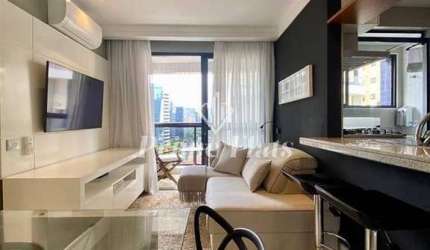 Flat disponível para locação no Condomínio Edifício Espaço Alpha, com 40m², 1 dormitório e 1 vaga
