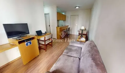 Flat disponível para venda no Flat London Residence Service no Jardim Paulista, com 42m², 1 dormitório e 1 vaga