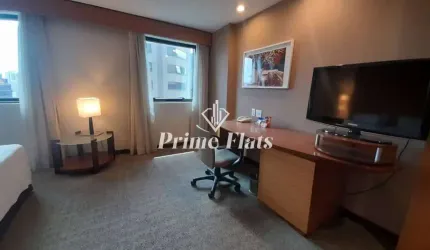 Flat disponível para locação no Wyndham Ibirapuera II, com 45m², 2 dormitórios e 1 vaga