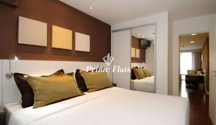 Flat para venda no Mercure São Paulo Paraiso Hotel, com 1 dormitório e 1 vaga de garagem